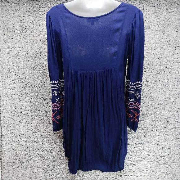 Patrons of Peace Women's XS Blue Embroidered Long Sleeve Bohemian/ Hippy Midi... - Picture 4 of 12